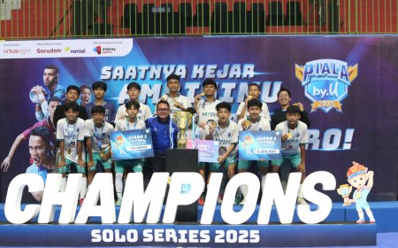 SMPN 4 dan SMA Walisongo Juara Turnamen Futsal Pelajar, Solo Kirim Wakil Terbaik ke Panggung Nasional Piala by.U