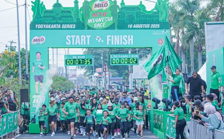 Yogyakarta Tutup Road to MILO ACTIV Indonesia Race 2025, 4.200 Pelari Meriahkan Ajang Lari Nasional