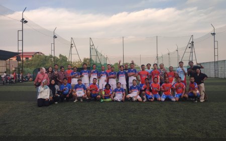 Seru! Pertamina Patra Niaga RJBT dan Jurnalis FC Gelar Laga Persahabatan Fun Mini Soccer 
