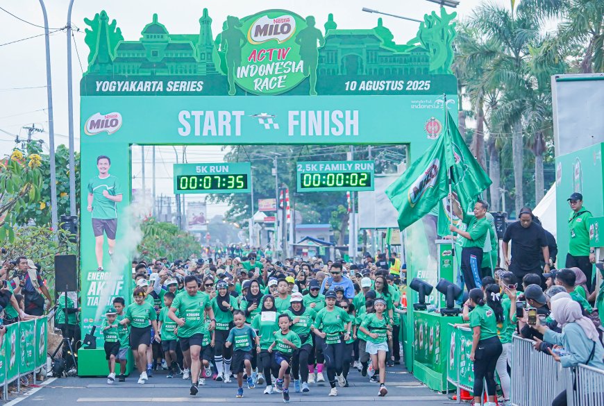 Yogyakarta Tutup Road to MILO ACTIV Indonesia Race 2025, 4.200 Pelari Meriahkan Ajang Lari Nasional