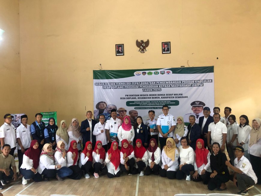 Pengabdian Masyarakat DRTPM UPGRIS Angkat Potensi Bunga Sedap Malam Desa Doplang Menjadi Wisata Ikonik