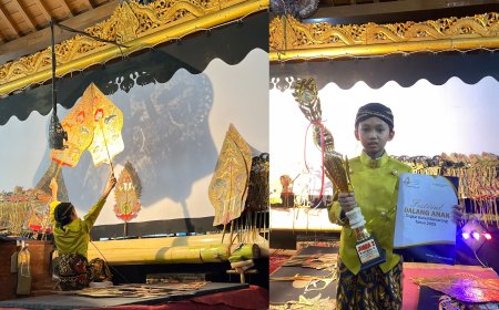 Dalang Cilik Semarang, Danendra, Raih Juara II di Festival Dalang Anak Korwil Semarang Raya