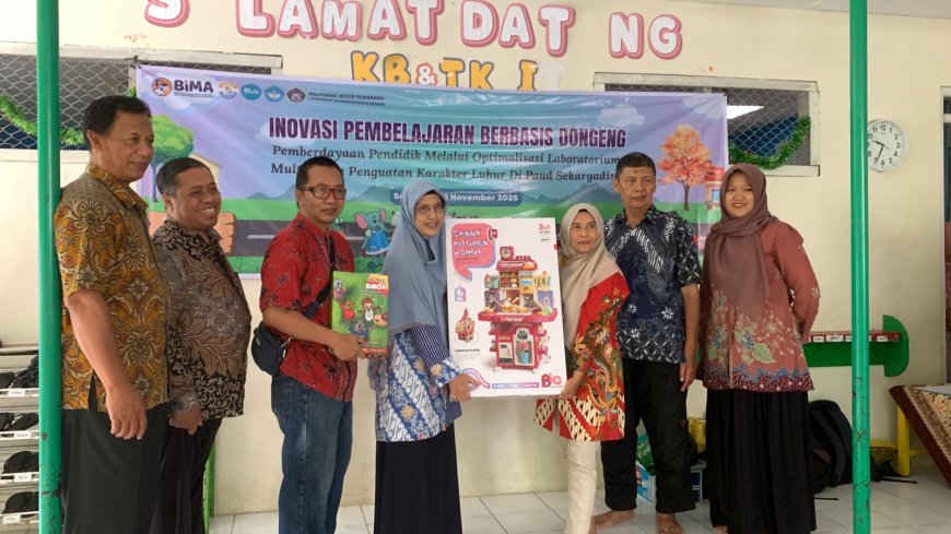 Polines Dorong Inovasi Pembelajaran PAUD melalui Dongeng dan Teknologi AR di Sekar Gading Semarang