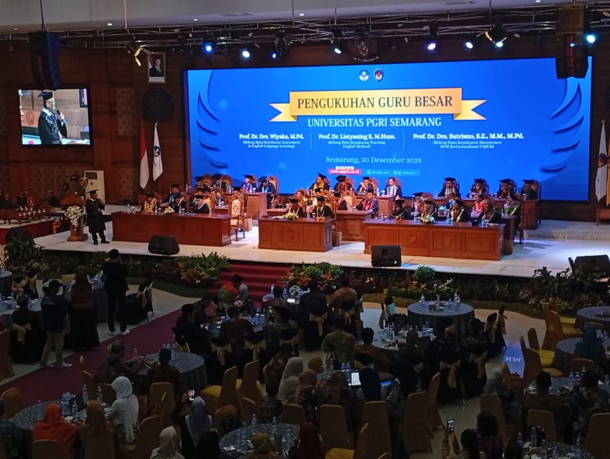 Tonggak Baru Akademik UPGRIS: Tiga Profesor Dikukuhkan, Perkuat Daya Saing Nasional dan Global