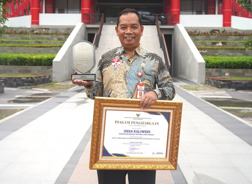 Inovasi Ketahanan Pangan, Desa Kaliwedi Raih Penghargaan Nasional