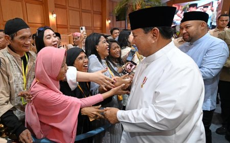 Hangatnya Lebaran di Istana, Presiden Prabowo Sapa Ribuan Warga dalam Gelar Griya 1447 H