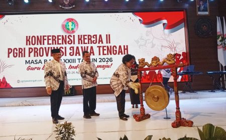 Konferensi Kerja II PGRI Jateng 2026: Perkuat Profesionalisme, Perjuangkan Kesejahteraan, dan Teguhkan Solidaritas Guru