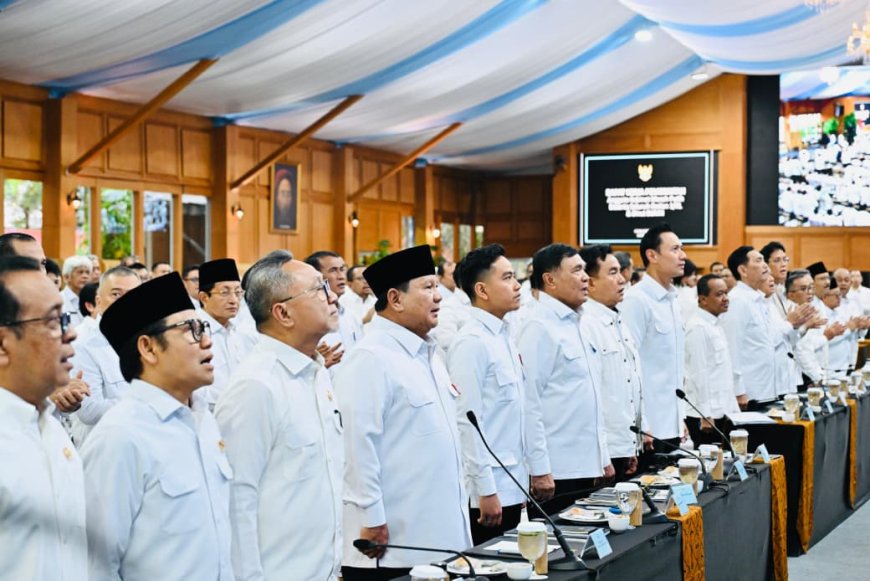 Rapat Kerja Pemerintah, Presiden Prabowo Tegaskan Indonesia Tetap Solid di Tengah Dinamika Global