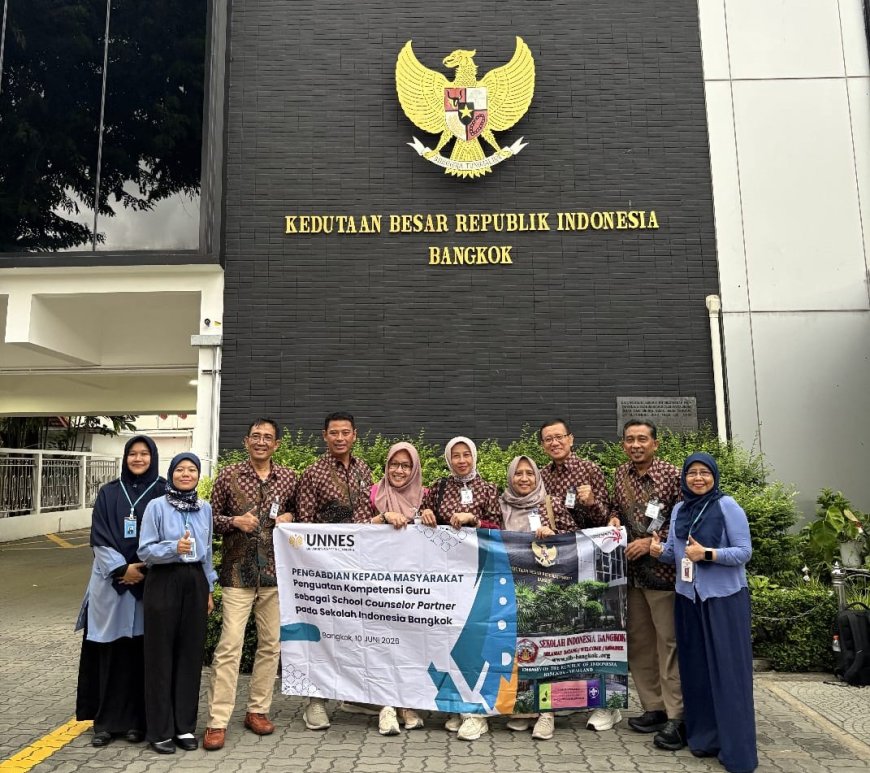 Guru Garda Terdepan Pendamping Siswa, Tim Dosen UNNES Perkuat Layanan Konseling di Sekolah Indonesia Bangkok