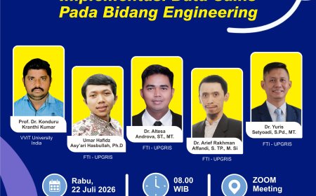 Semarak Dies Natalis ke-45, FTI UPGRIS Hadirkan Webinar Internasional Bidang Data Science