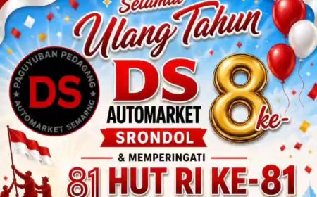 DS Automarket Srondol Semarang Gelar Perayaan Ganda: HUT ke-8 & HUT RI ke-81, Hadiah Jutaan Rupiah Menanti