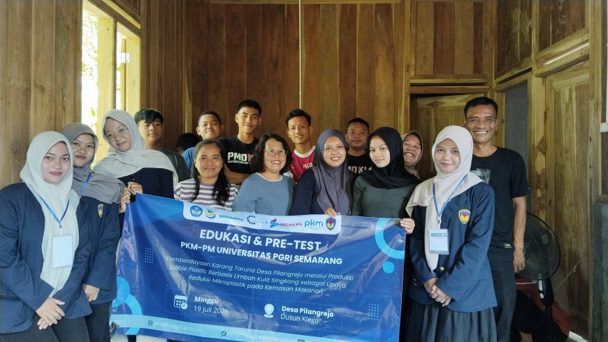 Dari Limbah Jadi Inovasi, Pemuda Pilangrejo Sulap Kulit Singkong Menjadi Edible Plastic