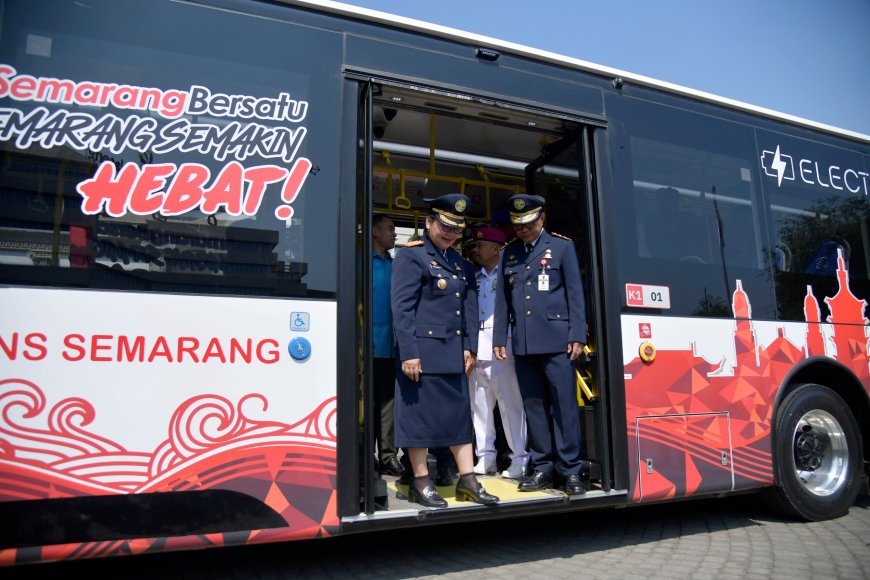 Laksana Dukung Elektrifikasi Trans Semarang, 27 Bus Listrik Mulai Mengaspal